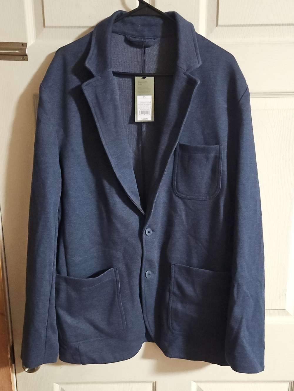 Goodfellow & Co Men's Comfort Wear Knit Blazer: Deep Blue: New With Tags: SZ XL